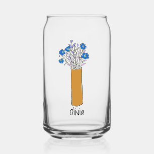 Vaso Con Forma De Lata Flor rápida y divertida original
