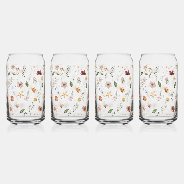 Vaso Con Forma De Lata Flor silvestre elegante (Anverso)