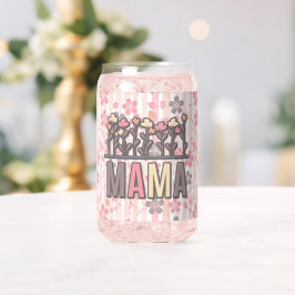 Vaso Con Forma De Lata Floral Boho Mama