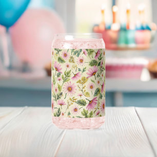 Vaso Con Forma De Lata Floral de primavera