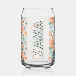 Vaso Con Forma De Lata Floral Mama