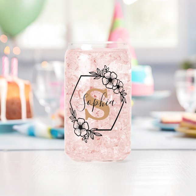 Vaso Con Forma De Lata Floral ornament  (Insitu (Cumpleaños))