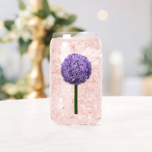 Vaso Con Forma De Lata Floral Purple Allium Bloom