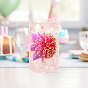 Vaso Con Forma De Lata Floral rosa Anemone Dahlia Bloom