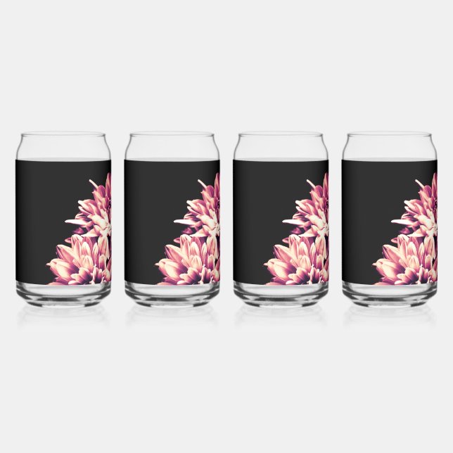 Vaso Con Forma De Lata Flores (Anverso)
