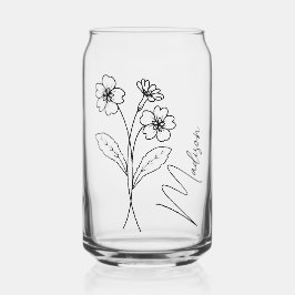 Vaso Con Forma De Lata Flores de Mes de Nacimiento Primrose Bridesmaid Fe