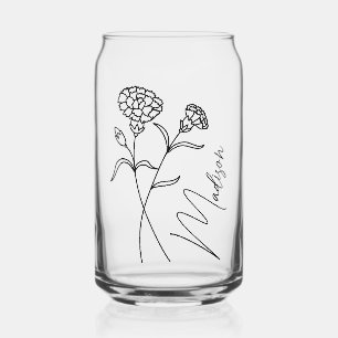 Vaso Con Forma De Lata Flores de nacimiento modernas Los regalos de las n