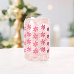 Vaso Con Forma De Lata Flores retro Daisy Birthday Bridal Shower Gifts