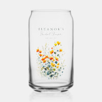Flores salvajes amarillo y Naranja de la pradera