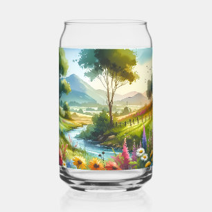 Vaso Con Forma De Lata Flores silvestres y arroyo en Spring Valley