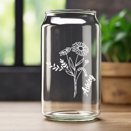 Vaso Con Forma De Lata Flower Flower Daisies White