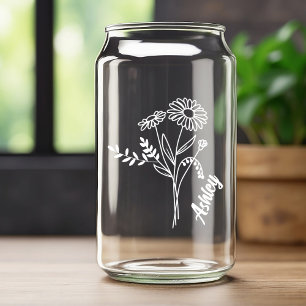 Vaso Con Forma De Lata Flower Flower Daisies White