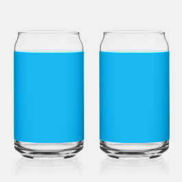Vaso Con Forma De Lata Fondo azul brillante sólido