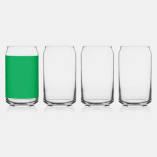 Vaso Con Forma De Lata fondo verde con borde blanco