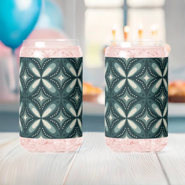 Vaso Con Forma De Lata formas verdes retro (Insitu (Baby Shower))