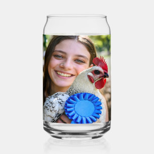 Vaso Con Forma De Lata Foto de aves de corral de exposición de ganado per