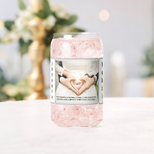 Vaso Con Forma De Lata Foto de boda de Drinkware con el nombre Can Glass.