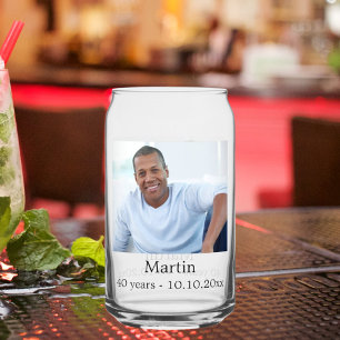 Vaso Con Forma De Lata Foto de cumpleaños