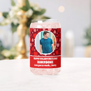 Vaso Con Forma De Lata Fotografía del Feliz Día de San Valentín