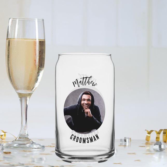 Vaso Con Forma De Lata Fotomontaje de fotografía groomsman (Subido por el creador)