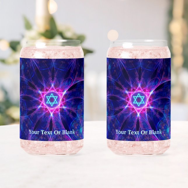 Vaso Con Forma De Lata Fractal Magen Bet (Insitu (Boda))