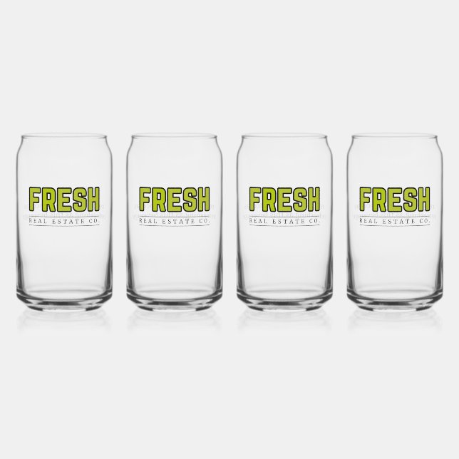 Vaso Con Forma De Lata FRESH Can Glass (Set of 4) (Anverso)