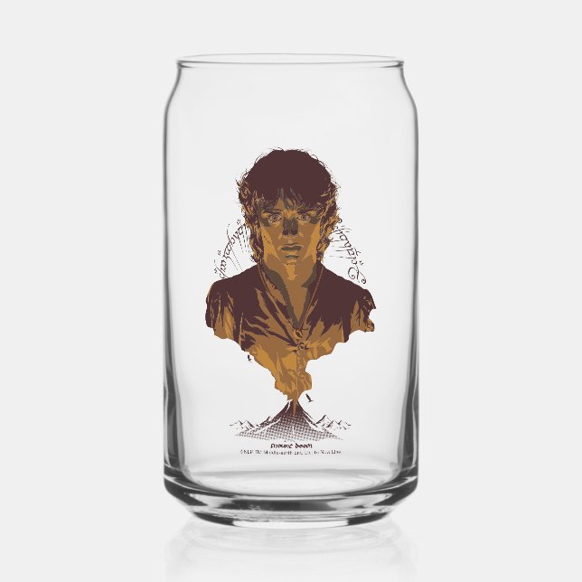 Vaso Con Forma De Lata FRODO™ MOUNT DOOM™ Tengwar Inscription Graphic (Anverso)