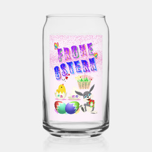 Vaso Con Forma De Lata Frohe Ostern