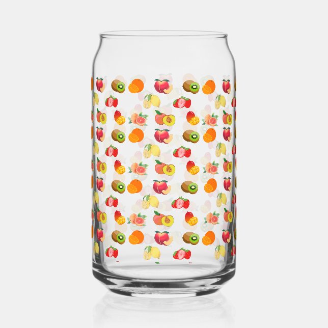 Vaso Con Forma De Lata Frutos diseñan tumblores de vidrio (Anverso)