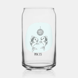 Vaso Con Forma De Lata Funny Pisces Zodiac Disco Fish Drinkware Set