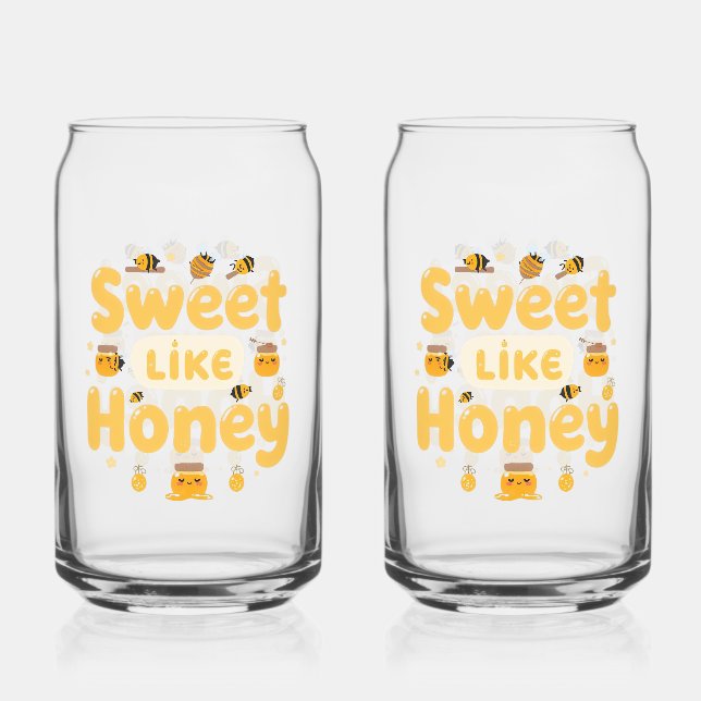 Vaso Con Forma De Lata Funny "Sweet Like Honey" Bumblebee (Anverso)