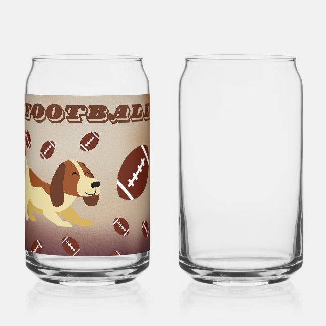 Vaso Con Forma De Lata fútbol de amor de perro (Anverso)