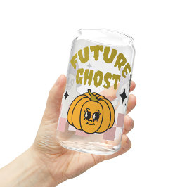 Vaso Con Forma De Lata Futuro Ghost Halloween Glass, Regalo de temporada