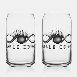 Vaso Con Forma De Lata Gafas - conjunto de 2 piezas