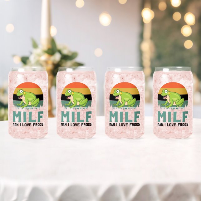 Vaso Con Forma De Lata Gafas de ranas de amor (Insitu (Boda))