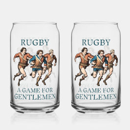Vaso Con Forma De Lata Gafas De Rugby Caballeros Impreso De 16oz Pueden G