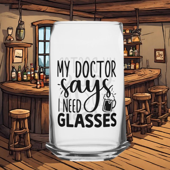 Vaso Con Forma De Lata Gafas Médicas divertidas arte de palabras (Subido por el creador)