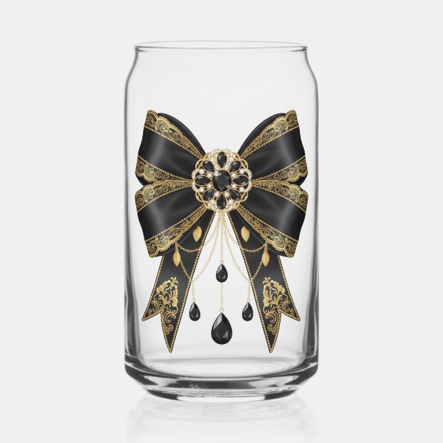 Vaso Con Forma De Lata gala de pajarita negra (Anverso)