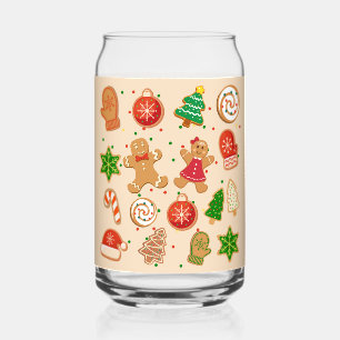 Vaso Con Forma De Lata Galletas de Navidad