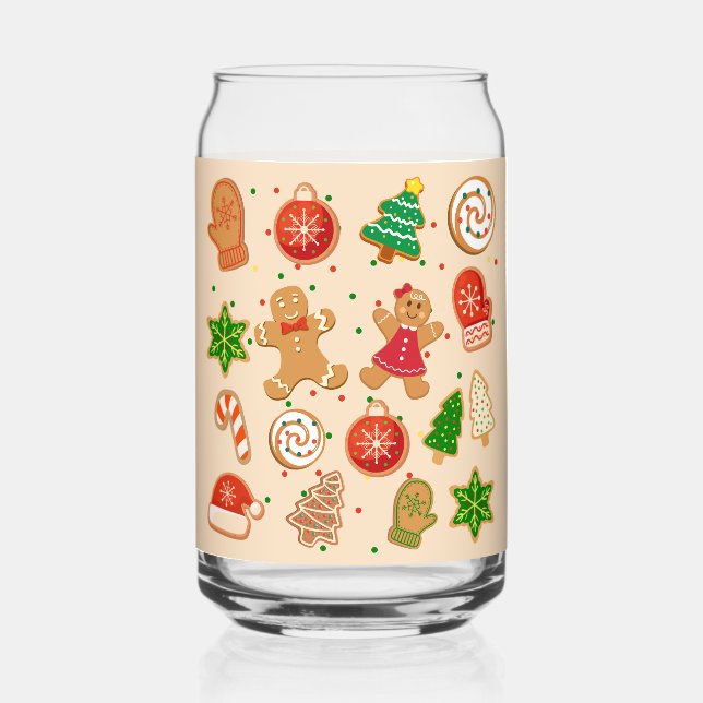 Vaso Con Forma De Lata Galletas de Navidad (Anverso)