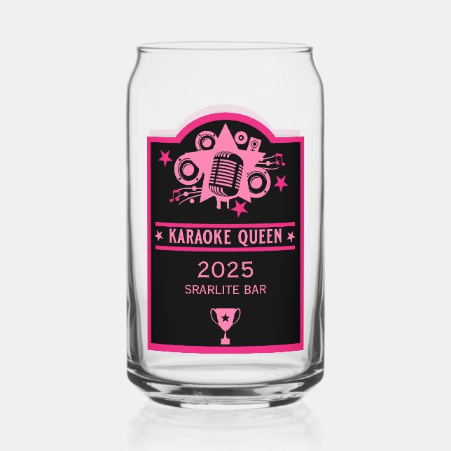 Vaso Con Forma De Lata Ganador de Karaoke (Anverso)