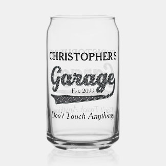 Vaso Con Forma De Lata Garage No Toques Nada De Drinkware