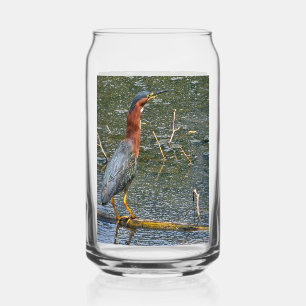 Vaso Con Forma De Lata Garza Verde