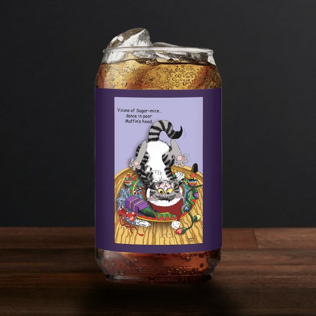 Vaso Con Forma De Lata Gato de navidades (Subido por el creador)