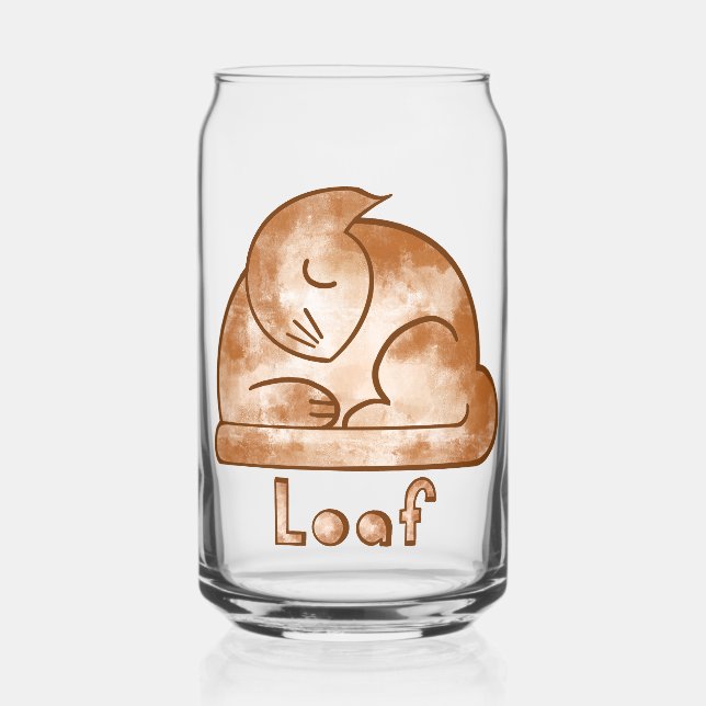 Vaso Con Forma De Lata Gato Hogaza (Anverso)