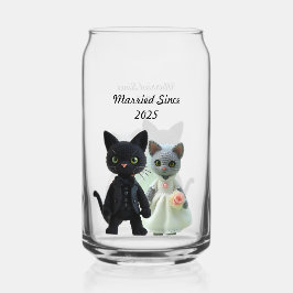 Vaso Con Forma De Lata Gatos casados 2025