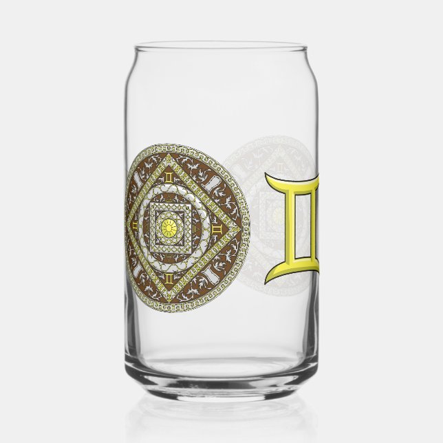 Vaso Con Forma De Lata Gemini Mandala (Anverso)