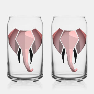 Vaso Con Forma De Lata Geometría Cabeza elefante