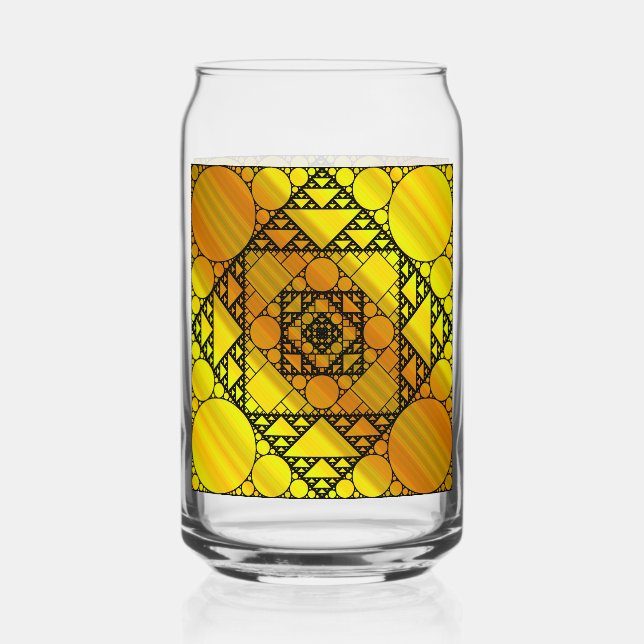 Vaso Con Forma De Lata Geometría fractal (Anverso)