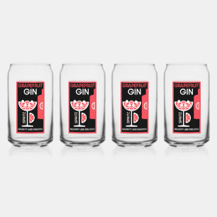 Vaso Con Forma De Lata Gin rosa